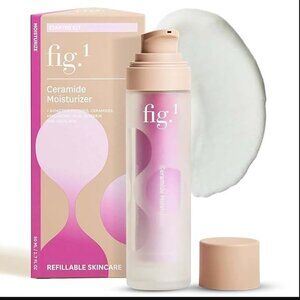 NEW Fig.1 Ceramide Moisturizer Starter Kit, Hyaluronic Acid Squalene, Refillable